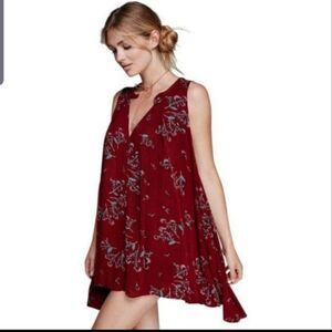 Free People Snap Out of It Swing Tree Floral Tunic sz small